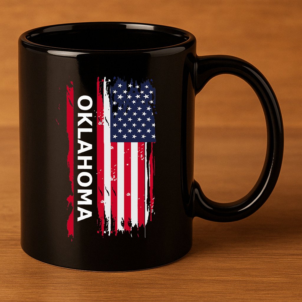 Oklahoma 11oz C Handle Ceramic Mug