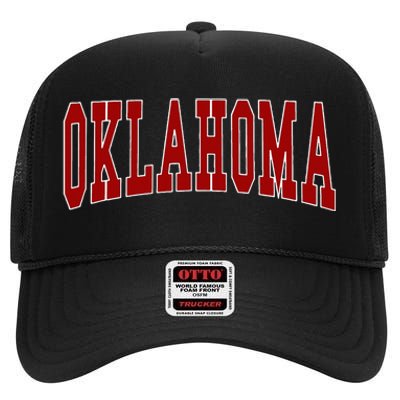 Oklahoma High Crown Mesh Back Trucker Hat