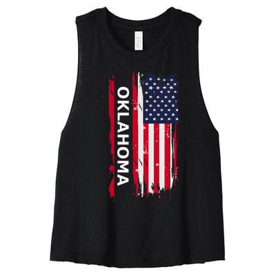 Oklahoma Women's Racerback Cropped Tank