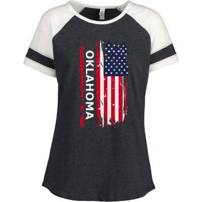 Oklahoma Enza Ladies Jersey Colorblock Tee