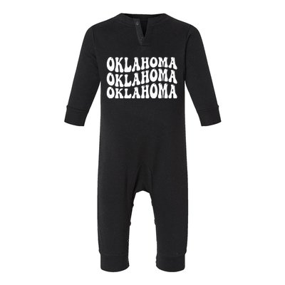 Oklahoma Infant Fleece One Piece