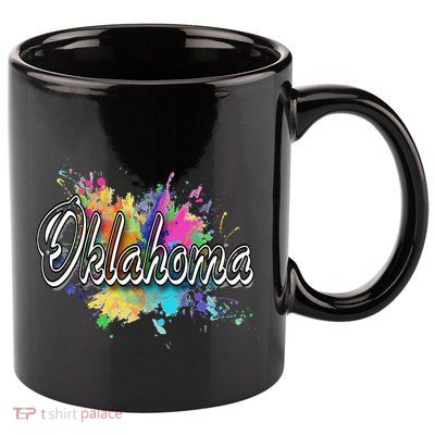 Oklahoma 11oz C Handle Ceramic Mug