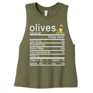 Olives Women's Racerback Cropped Tank