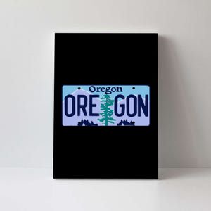 Oregon OR License Plate Classic Canvas