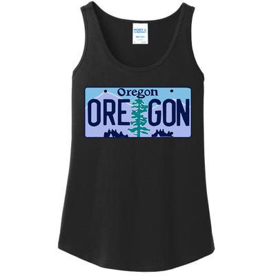 Oregon OR License Plate Classic Ladies Essential Tank