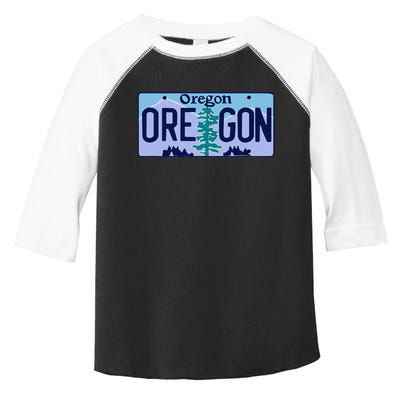 Oregon OR License Plate Classic Toddler Fine Jersey T-Shirt