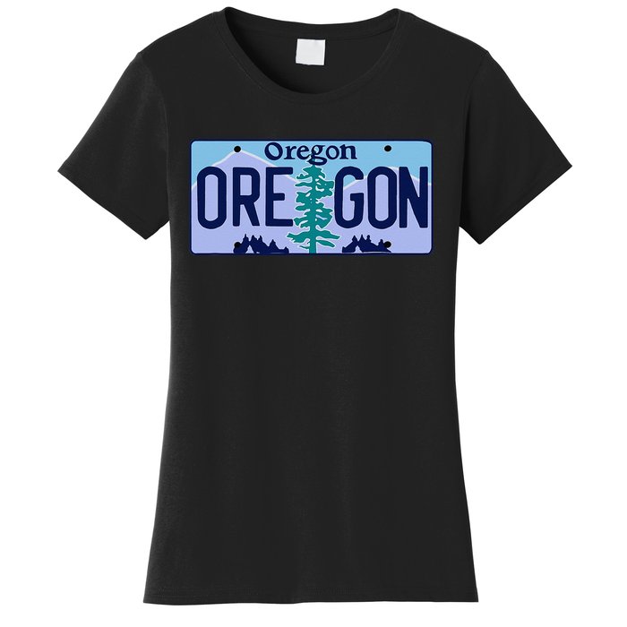 Oregon OR License Plate Classic Women's T-Shirt