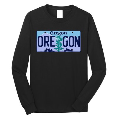 Oregon OR License Plate Classic Long Sleeve Shirt