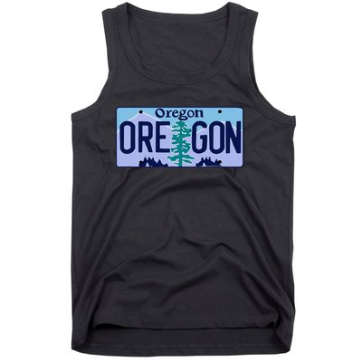 Oregon OR License Plate Classic Tank Top