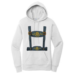 Oktoberfest Outfit Lederhosen Costume Women's Pullover Hoodie