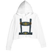 Oktoberfest Outfit Lederhosen Costume Crop Fleece Hoodie