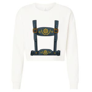 Oktoberfest Outfit Lederhosen Costume Cropped Pullover Crew