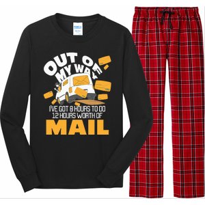 Out Of My Way Postal Worker Mailman Postman Mail Carrier Long Sleeve Pajama Set