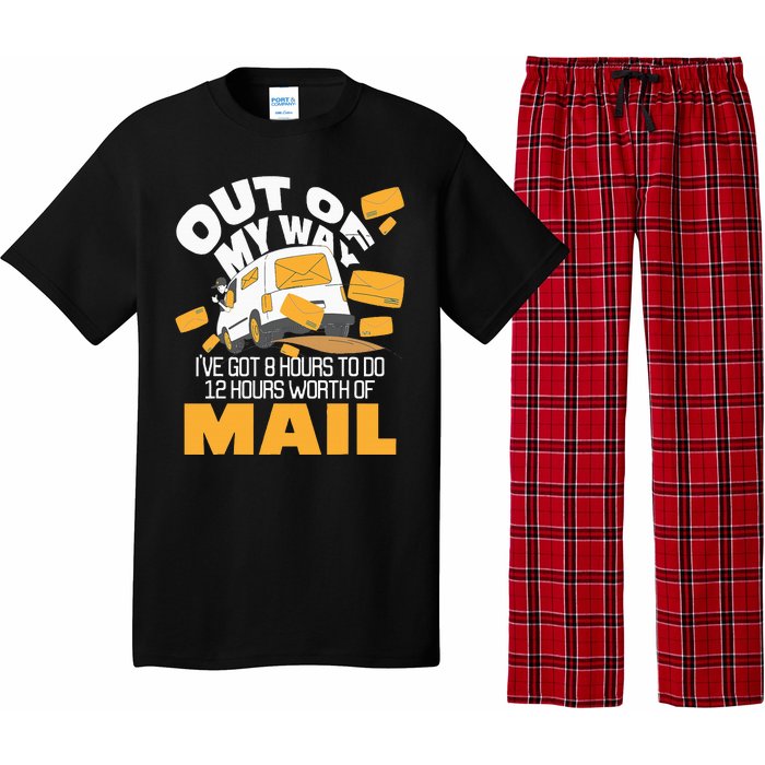 Out Of My Way Postal Worker Mailman Postman Mail Carrier Pajama Set