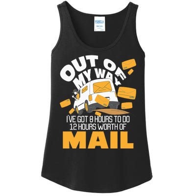 Out Of My Way Postal Worker Mailman Postman Mail Carrier Ladies Essential Tank