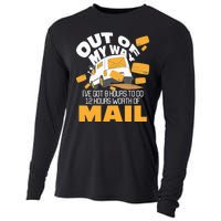 Out Of My Way Postal Worker Mailman Postman Mail Carrier Cooling Performance Long Sleeve Crew