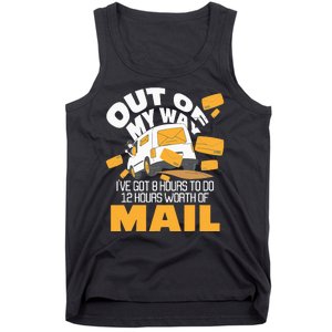 Out Of My Way Postal Worker Mailman Postman Mail Carrier Tank Top