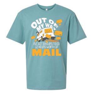 Out Of My Way Postal Worker Mailman Postman Mail Carrier Sueded Cloud Jersey T-Shirt