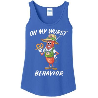 Oktoberfest On My Wurst Behavior Ladies Essential Tank