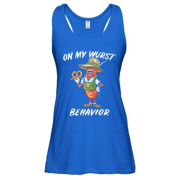 Oktoberfest On My Wurst Behavior Ladies Essential Flowy Tank