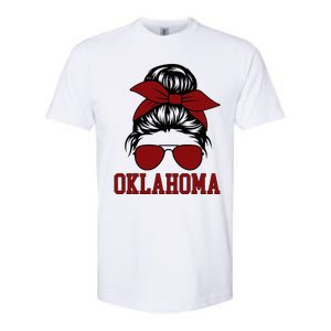 Oklahoma Ok Messy Bun Varsity Sports Softstyle CVC T-Shirt