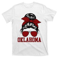 Oklahoma Ok Messy Bun Varsity Sports T-Shirt