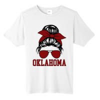 Oklahoma Ok Messy Bun Varsity Sports Tall Fusion ChromaSoft Performance T-Shirt