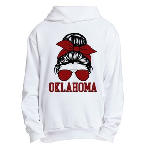 Oklahoma Ok Messy Bun Varsity Sports Urban Pullover Hoodie