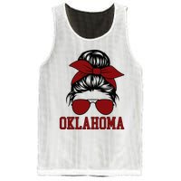 Oklahoma Ok Messy Bun Varsity Sports Mesh Reversible Basketball Jersey Tank