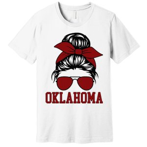 Oklahoma Ok Messy Bun Varsity Sports Premium T-Shirt