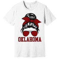 Oklahoma Ok Messy Bun Varsity Sports Premium T-Shirt