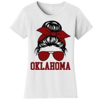 Oklahoma Ok Messy Bun Varsity Sports Women's T-Shirt