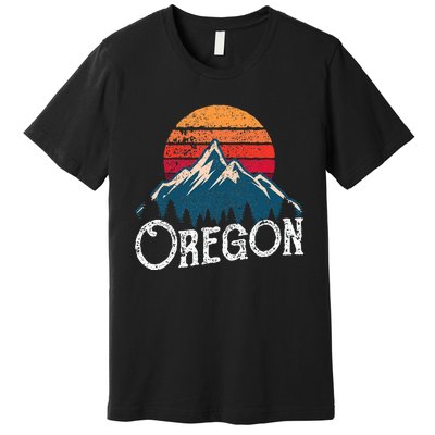 Oregon Or Mountains Outdoor Wildness Premium T-Shirt