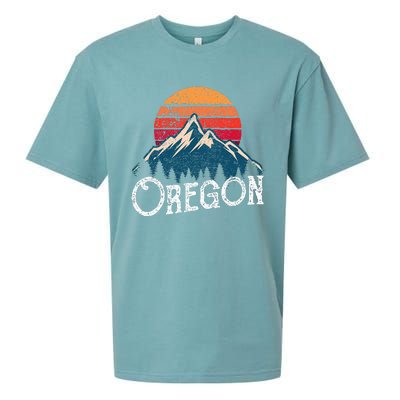 Oregon Or Mountains Outdoor Wildness Sueded Cloud Jersey T-Shirt