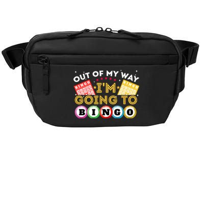 Out Of My Way IM Going To Bingo Lover Gambler Gambling Crossbody Pack