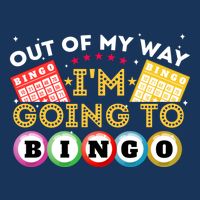 Out Of My Way IM Going To Bingo Lover Gambler Gambling 7 Panel Mesh Trucker Snapback Hat