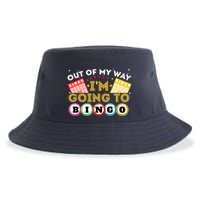 Out Of My Way IM Going To Bingo Lover Gambler Gambling Sustainable Bucket Hat