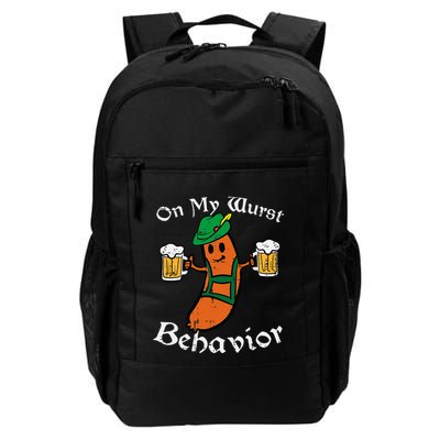 Oktoberfest On My Wurst Behavior Funny German Backpack