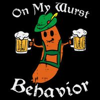 Oktoberfest On My Wurst Behavior Funny German Sustainable Beanie
