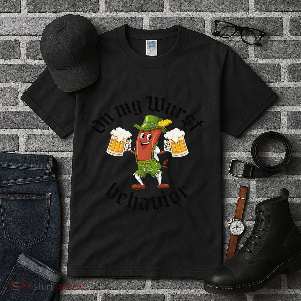 Oktoberfest On My Wurst Behavior Funny Gift Tall T-Shirt