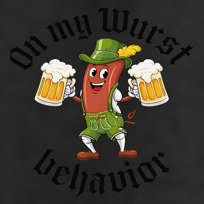 Oktoberfest On My Wurst Behavior Funny Gift Adult Drive Performance Visor