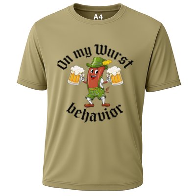 Oktoberfest On My Wurst Behavior Funny Gift Performance Shirt