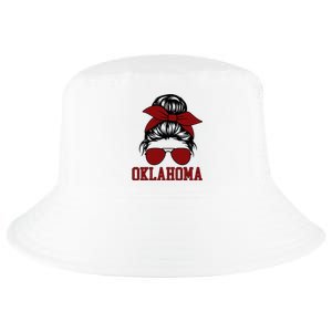 Oklahoma Ok Messy Bun Varsity Sports Cool Comfort Performance Bucket Hat