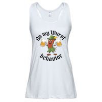 Oktoberfest On My Wurst Behavior Funny German Ladies Essential Flowy Tank