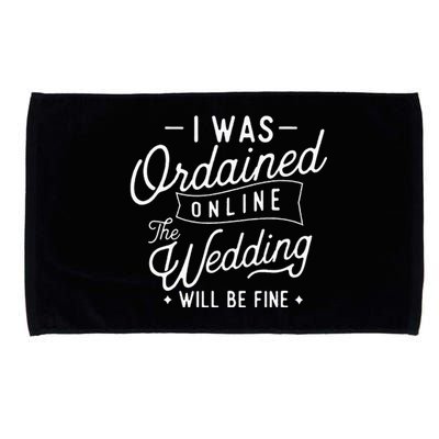 Online Ordained Minister Classic Fit Boat Neck Short Sleeve Black Microfiber Hand Towel