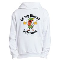 Oktoberfest On My Wurst Behavior Funny German Urban Pullover Hoodie