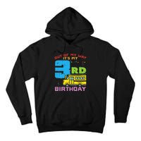 Out Of My Way 3rd Birthday School Bus Cute 3 Year Old Boy Tall Hoodie