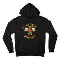 Oktoberfest On My Wurst Behavior Funny German Women Idea Hoodie