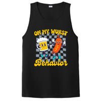 Oktoberfest On My Wurst Behavior Retro Groovy Beer PosiCharge Competitor Tank