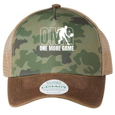 OMG One More Game Funny Pickleball Vintage Legacy Tie Dye Trucker Hat